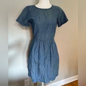 Madewell denim dress with pockets